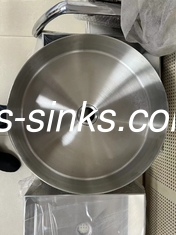 il lavandino di cucina rotondo di acciaio inossidabile di Undermount del bacino di 49cm ha spazzolato il lavandino domestico di Antivari